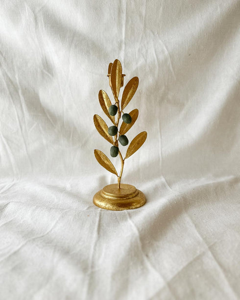 Olive Branch Candle Holder